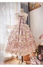 Urtto Secret Garden Tiered JSK(Pre-Order/Full Payment Without Shipping)